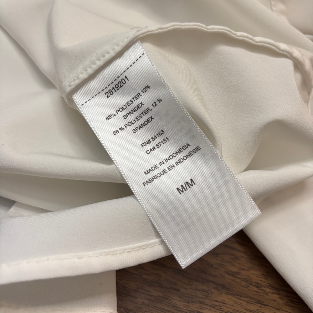 ❤️Calvin Klein White Utility Button-Down Shirt M - Picture 5 of 10